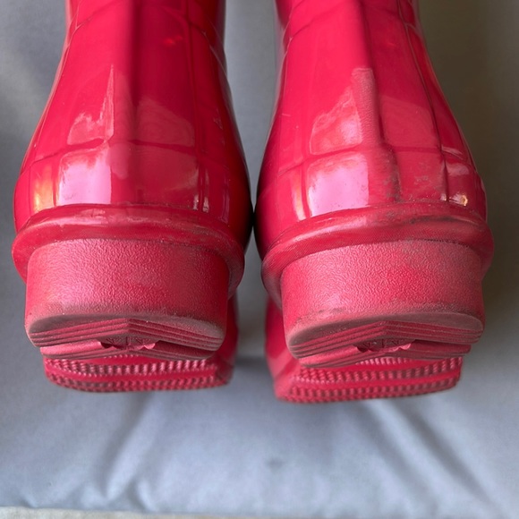 Red Flare Tall Adjustable Hunter Boots 11 - Picture 16 of 17
